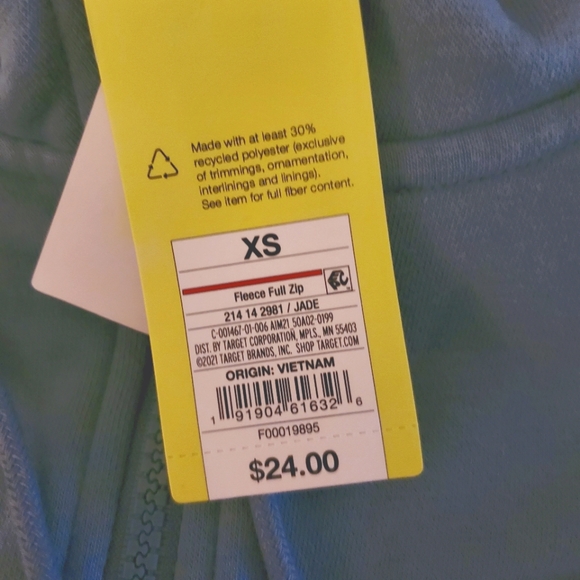 All in Motion fleece hoodie XS - Picture 3 of 6